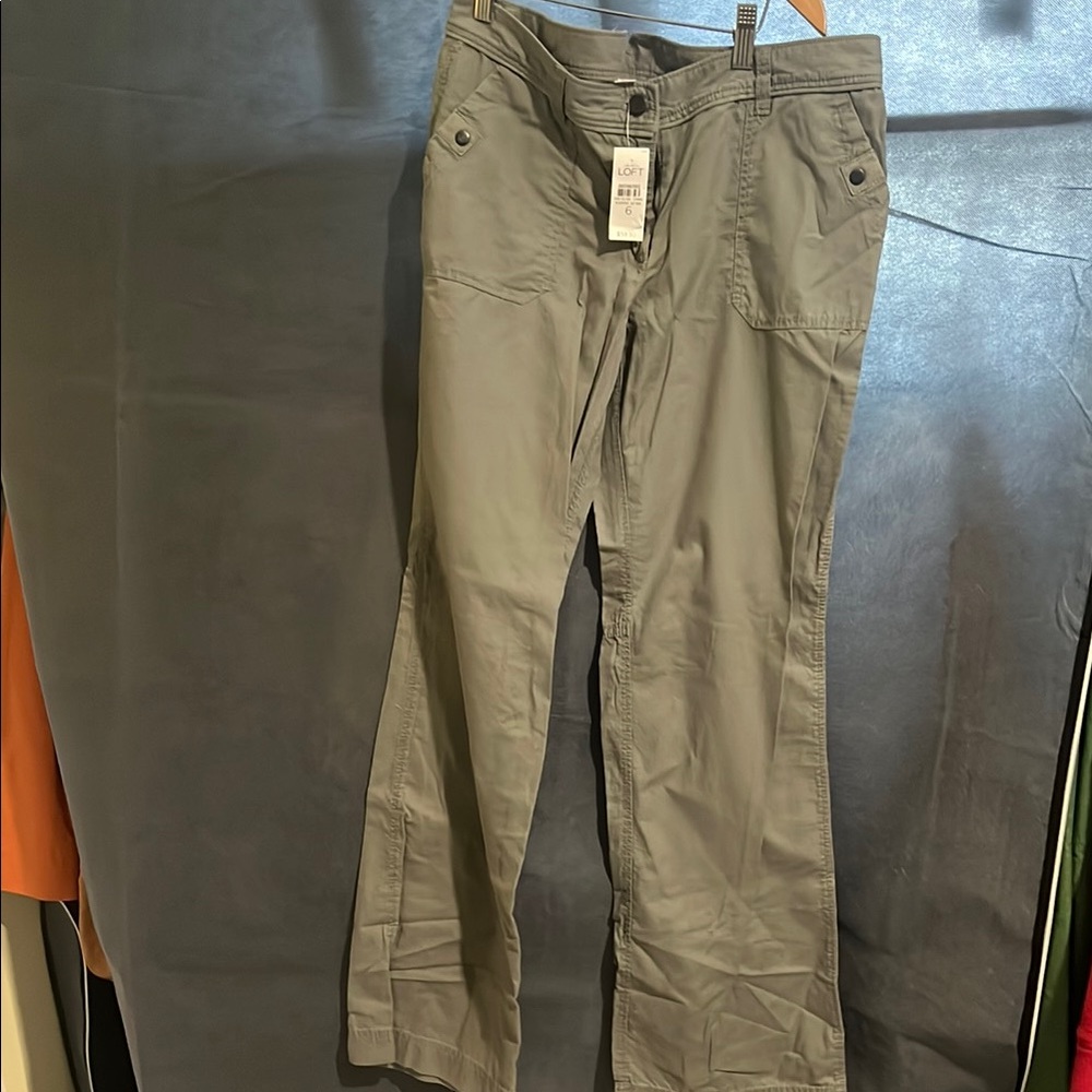 Ann Taylor Gray Straight Leg Jumpsuit